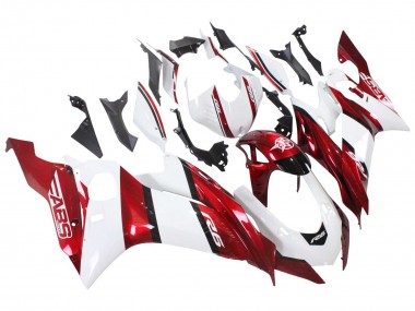 Carenagens Moto Yamaha YZF 600 R6 2017-2023 - Branco Vermelho Preto