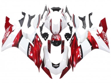 Carenagens Moto Yamaha YZF 600 R6 2017-2023 - Branco Vermelho Preto