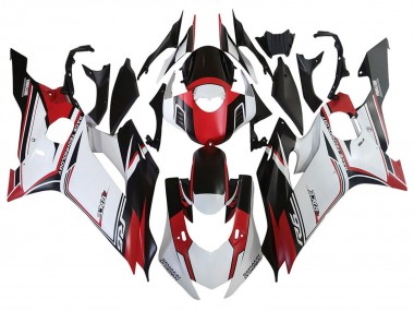 Carenagens Moto Yamaha YZF 600 R6 2017-2023 - Branco Vermelho Preto Semakin Didepan