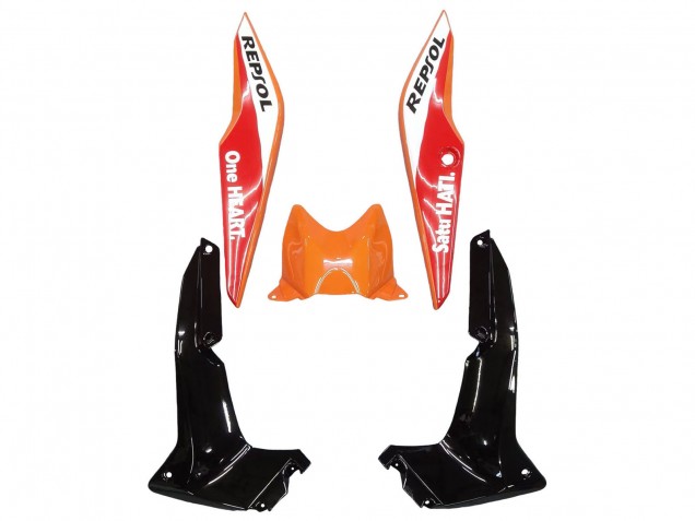 Carenagens Moto Honda CBR250RR 2011-2015 - Laranja Branco Vermelho Preto Glossy HRC Repsol