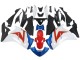 Carenagens Moto Honda CBR250RR 2011-2015 - Branco Vermelho Azul Claro