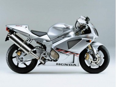 Carenagens Moto Honda VTR1000 2000-2006 - Prata Branco Corrida
