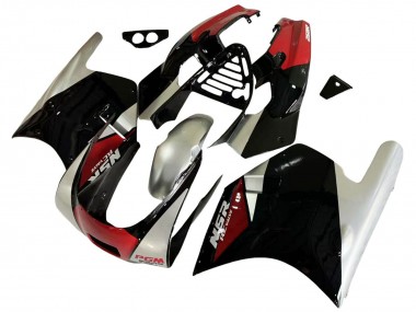 Carenagens Moto Honda NSR250R 1988-1989 - Prata Vermelho Preto Brilhante