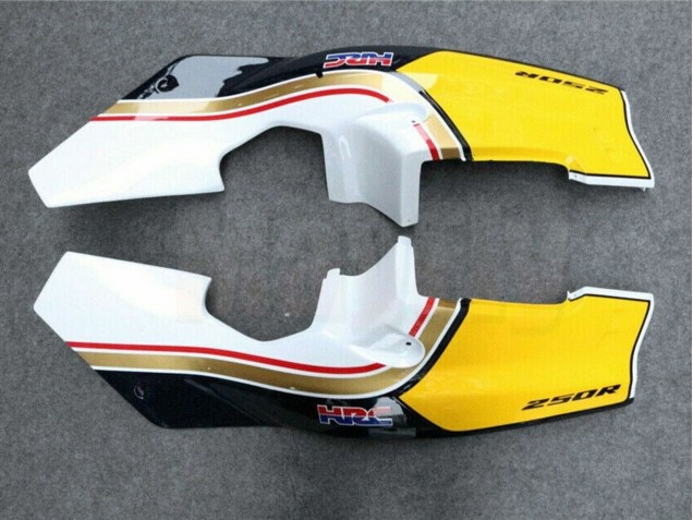 Carenagens Moto Honda NSR250R 1988-1989 - Branco Amarelo Ouro Preto Brilhante