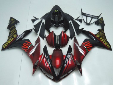 Carenagens Moto Yamaha YZF R1 2007-2008 - Vermelho Castanho Preto Fiat