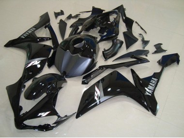 Carenagens Moto Yamaha YZF R1 2007-2008 - Preto Brilhante Preto Fosco Branco Decal