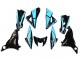 Carenagens Moto Kawasaki Z800 2013-2018 - Azul Claro Preto Brilhante