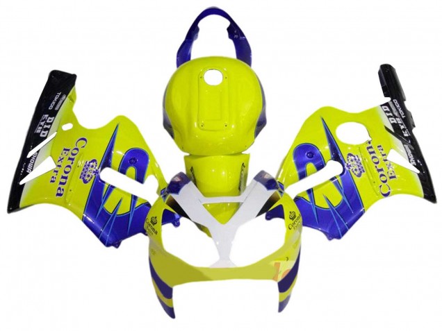 Carenagens Moto Kawasaki ZX12R 2002-2006 - Amarelo Branco Azul Corona Extra