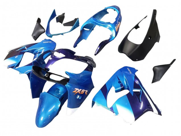 Carenagens Moto Kawasaki ZX9R 2000-2001 - Azul Preto