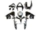 Carenagens Moto Kawasaki ZX9R 2002-2003 - Prata Preto Brilhante Monstro Elf