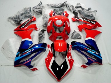 Carenagens Moto Honda CBR650R 2019-2020 - Vermelho Branco Azul Preto Brilhante HRC
