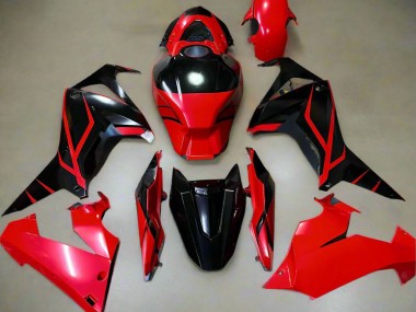 Carenagens Moto Honda CBR650R 2021-2023 - Vermelho Preto Brilhante Listra
