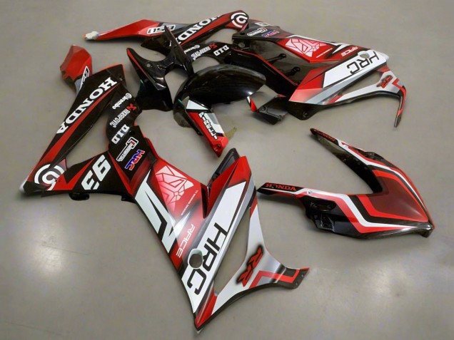 Carenagens Moto Honda CBR650R 2021-2023 - Branco Vermelho Preto Brilhante HRC