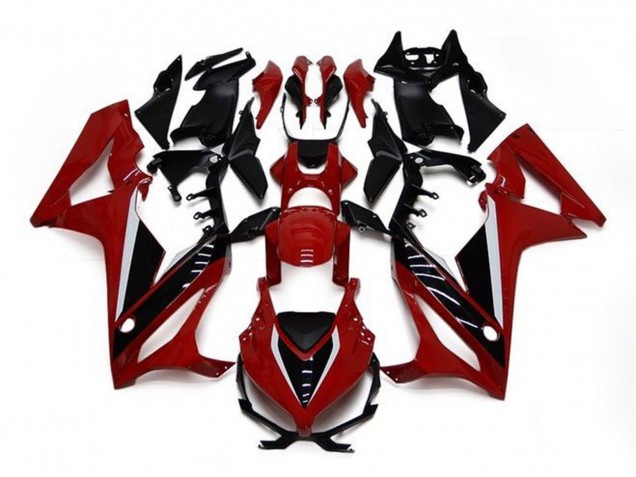 Carenagens Moto Honda CBR650R 2021-2023 - Vermelho Castanho Preto Brilhante