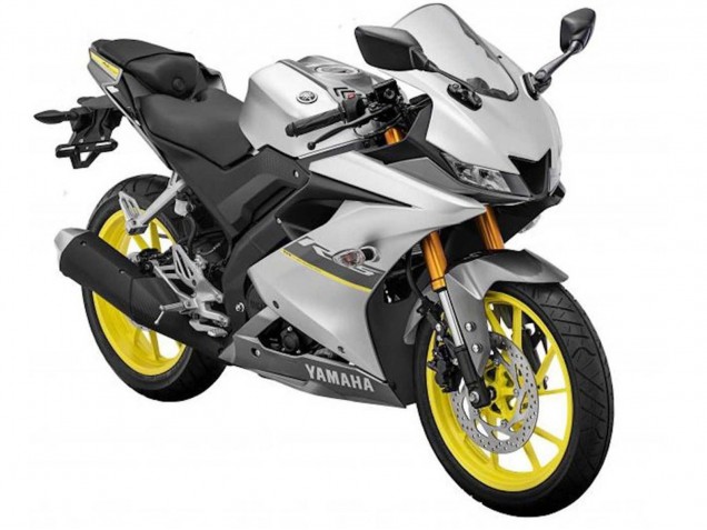 Carenagens Moto Yamaha YZF R15 2018-2024 - Prata Fosco Amarelo