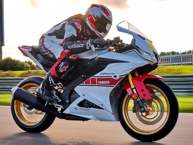 Carenagens Moto Yamaha YZF R125 2019-2024 - Branco Vermelho Amarelo