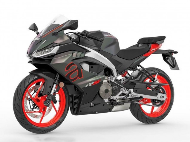 Carenagens Moto Aprilia RS457 2024-2025 - Preto Fosco Cinzento Vermelho