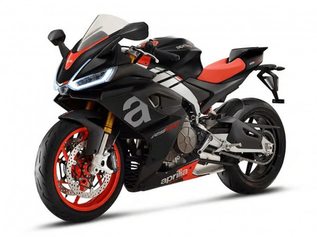 Carenagens Moto Aprilia RS660 2020-2024 - Preto Fosco Prata Vermelho