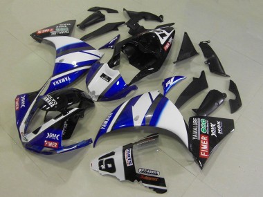 Carenagens Moto Yamaha YZF R1 2009-2011 - Branco Azul Preto Fimer Yamalube
