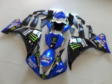 Carenagens Moto Yamaha YZF R1 2009-2011 - Branco Azul Preto Verde Monstro Yamalube Graves