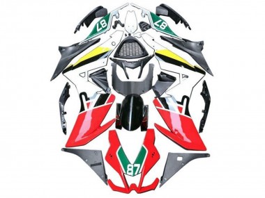 Carenagens Moto Aprilia RSV4 1000 2009-2015 - Vermelho Branco Preto Verde Amarelo 87