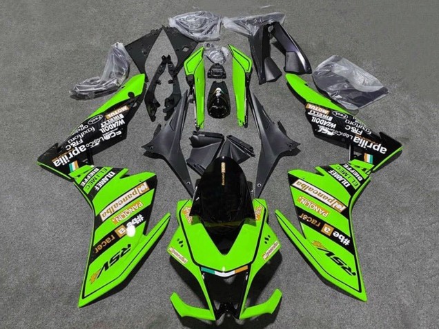 Carenagens Moto Aprilia RSV4 1000 2009-2015 - Verde Preto
