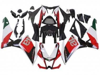 Carenagens Moto Aprilia RSV4 1000 2009-2015 - Branco Vermelho Preto Verde