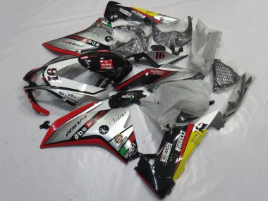 Carenagens Moto Aprilia RSV4 1000 2009-2015 - Prata Vermelho Preto Amarelo