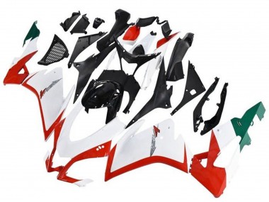 Carenagens Moto Aprilia RSV4 1000 2016-2020 - Branco Vermelho Verde Preto