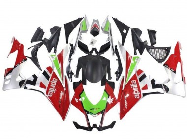 Carenagens Moto Aprilia RSV4 1000 2016-2020 - Vermelho Verde Prata Preto