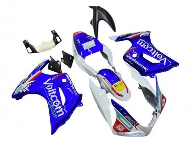 Carenagens Moto Suzuki SV650 2003-2013 - Branco Azul Voltcom