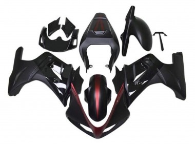 Carenagens Moto Suzuki SV650 2003-2013 - Preto Fosco Vermelho Preto Brilhante