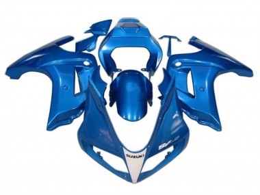 Carenagens Moto Suzuki SV650 2003-2013 - Azul Branco