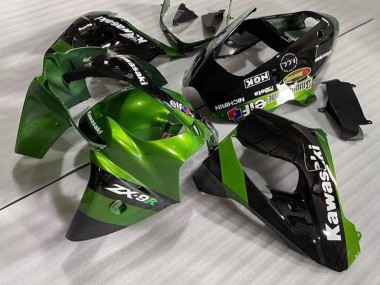 Carenagens Moto Kawasaki ZX9R 2002-2003 - Verde Preto Elf