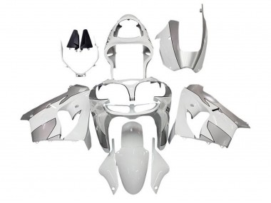 Carenagens Moto Kawasaki ZX9R 2002-2003 - Branco Prata