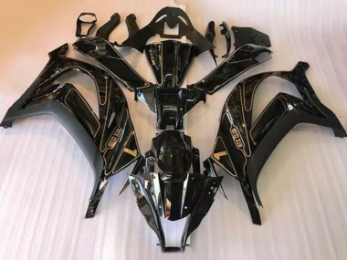 Carenagens Moto Kawasaki ZX10R 2016-2020 - Preto Brilhante Ouro