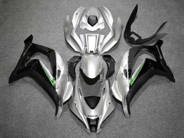 Carenagens Moto Kawasaki ZX10R 2016-2020 - Prata Verde Preto