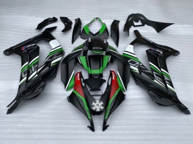 Carenagens Moto Kawasaki ZX10R 2016-2020 - Preto Fosco Verde Vermelho Branco Neve