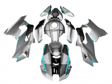 Carenagens Moto Kawasaki ZX10R 2021-2025 - Prata Cinzento Preto Azul