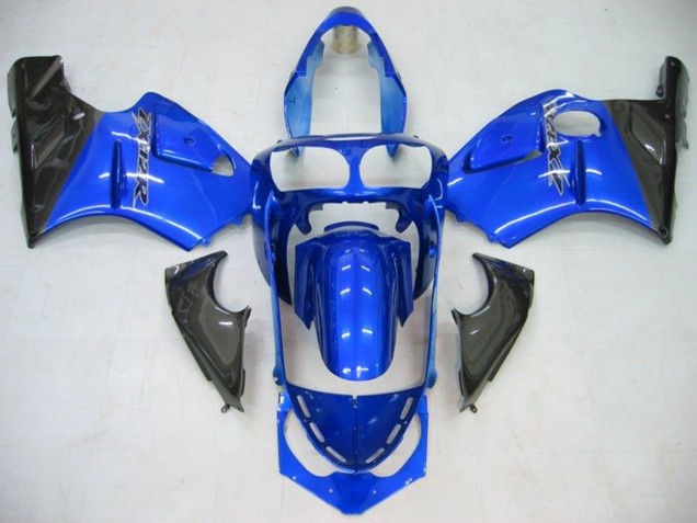 Carenagem Moto Kawasaki ZX12R 2002-2006 - Azul Preto Brilhante