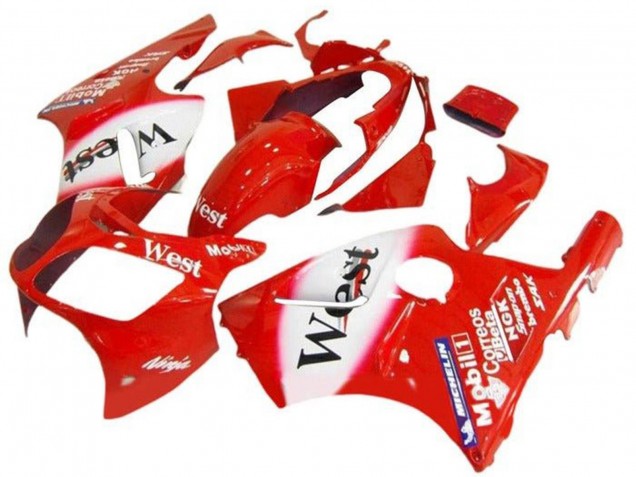Carenagens Moto Kawasaki ZX12R 2002-2006 - Vermelho Branco West