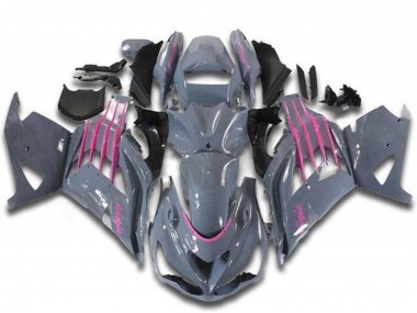 Carenagens Moto Kawasaki ZX14R ZZR1400 2012-2024 - Nardo Cinzento Rosa