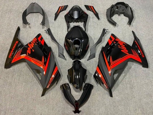 Carenagens Moto Kawasaki EX300 2013-2024 - Preto Brilhante Preto Fosco Vermelho