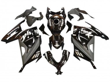 Carenagens Moto Kawasaki EX300 2013-2024 - Preto Brilhante Preto Fosco Branco