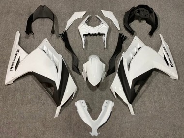 Carenagens Moto Kawasaki EX300 2013-2024 - Branco Pérola Preto