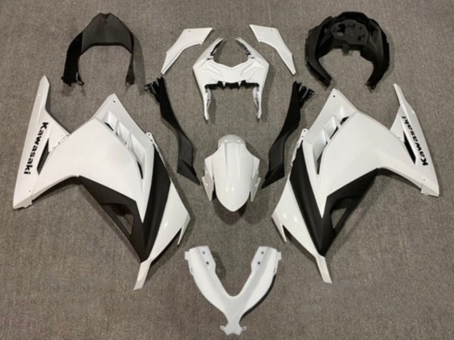 Carenagens Moto Kawasaki EX300 2013-2024 - Branco Pérola Preto