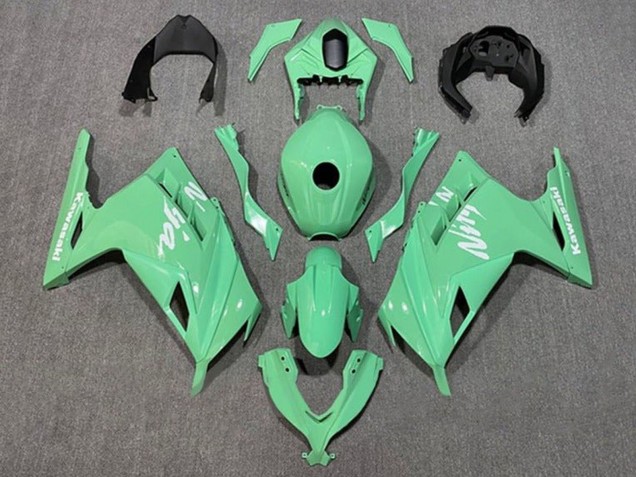 Carenagens Moto Kawasaki EX300 2013-2024 - Verde Claro Branco