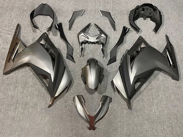 Carenagens Moto Kawasaki EX300 2013-2024 - Prata Preto Fosco