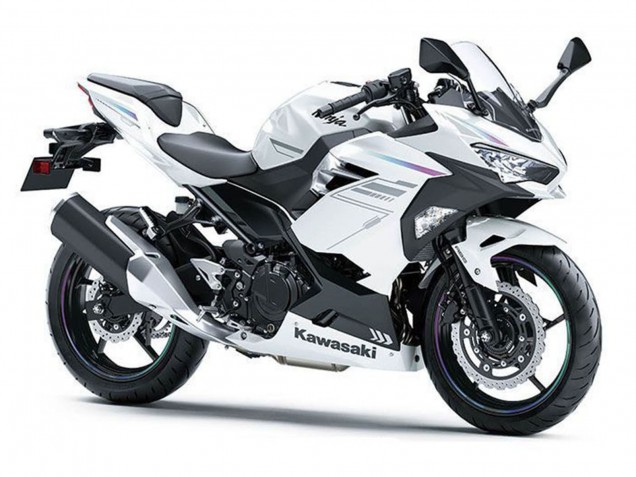 Carenagens Moto Kawasaki Ninja 400 2018-2024 - Branco Pérola Blizzard