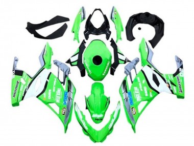 Carenagens Moto Kawasaki Ninja 400 2018-2024 - Verde Cinzento Preto Azul Trick Star Bridgestone